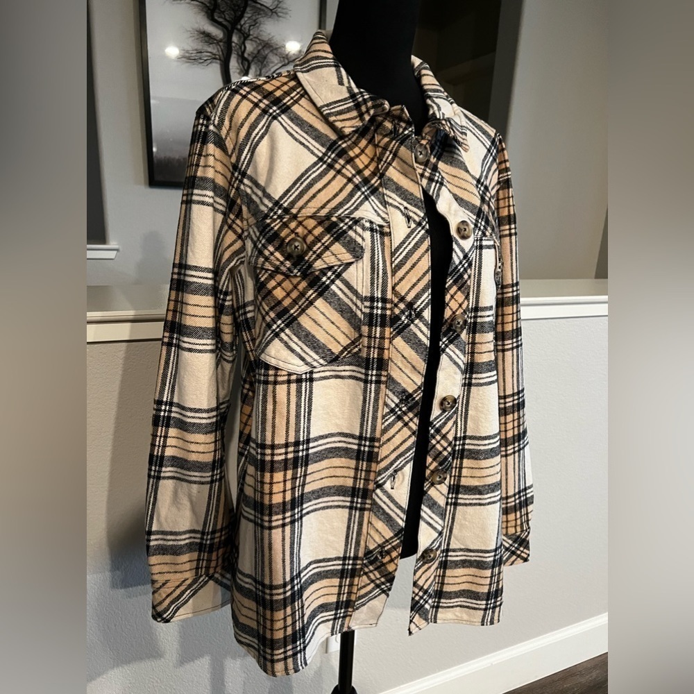 SANCTUARY Shacket / Flannel. Medium - NEW